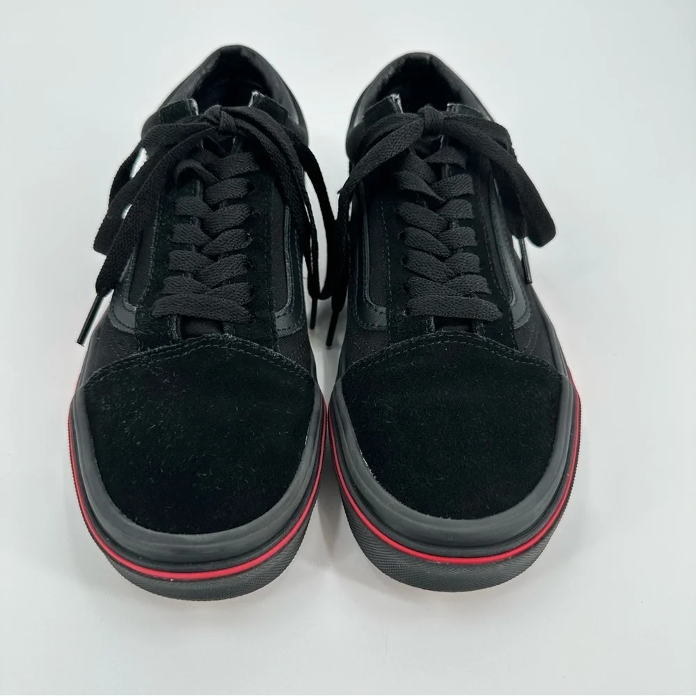Vans Old Skool Flame Wall Collection Unisex Black Skate Shoes Size M-7, W-8.5